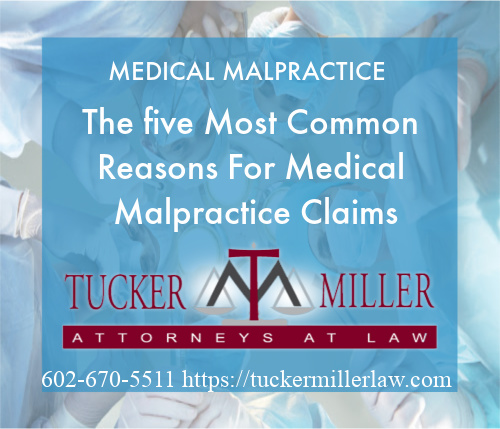 Picture stating the 5 most common reasons for malpractice
