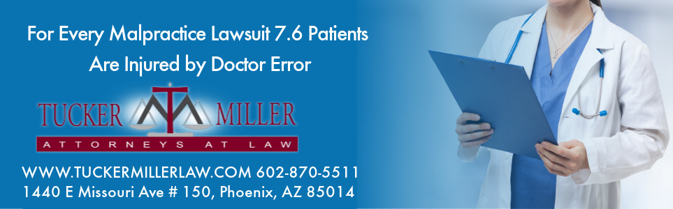 Graphic stating For Every Malpractice Lawsuit 7.6 Patients Are Injured By Doctor Error